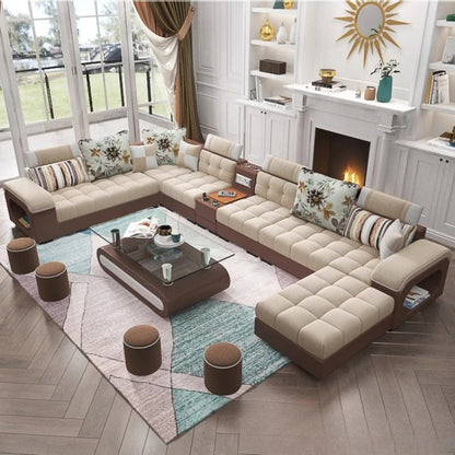 Luxury Minimalist Sofa Multifonction Sectional Storage Massage Sofa Modern Living Room Muebles Para El Hogar Home Furniture