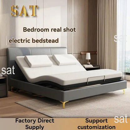 /2025  Modern Design Smart Electric Bed Frame Wholesale Height Angle Adjustable With Remote Control Function Metal Material