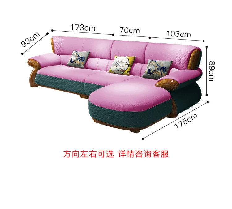 Sectional Nordic Living Room Sofas Pouf Leather Minimalist Modern Living Room Sofas Couch Lounge Muebles Lounge Suite Furniture