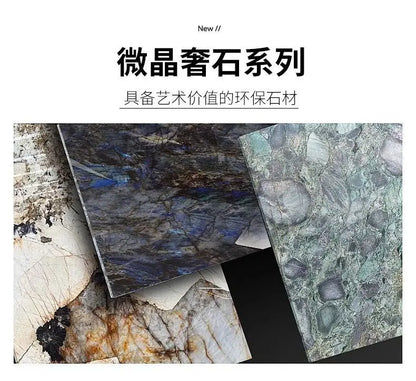 Light luxury microcrystalline stone modern large apartment flat floor living room coffee table marble home high-end