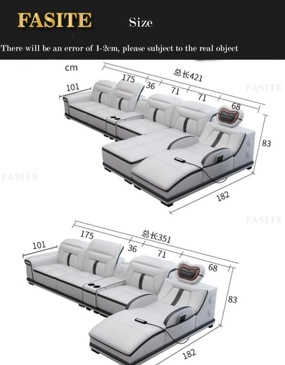 Cheap Living room sofa L shape  modern new design with music player+massage