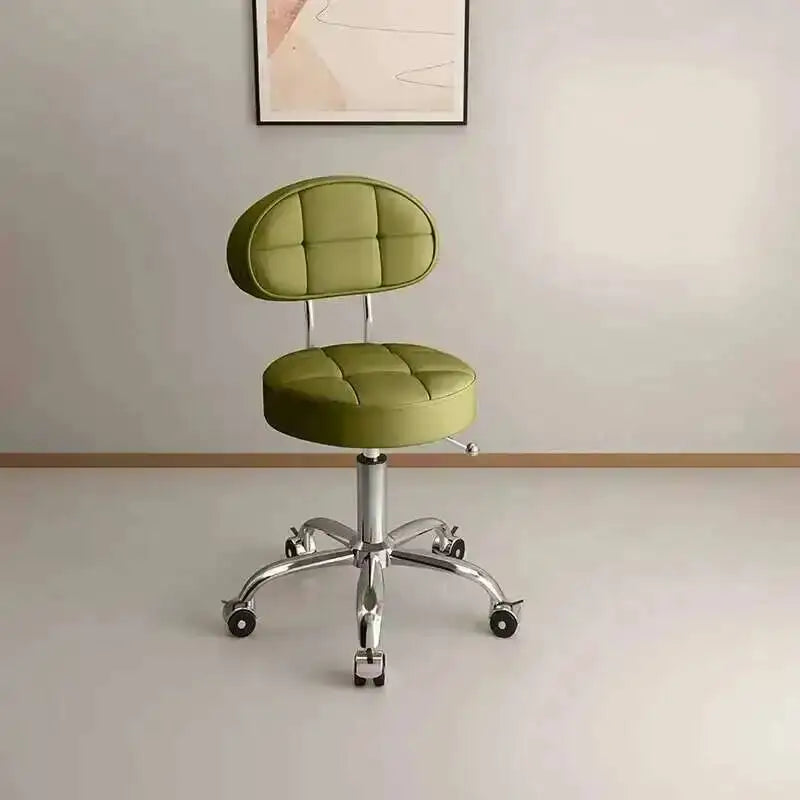 Big work stool hair cutting chair rotating lifting round stool pulley hair salon special beauty stool