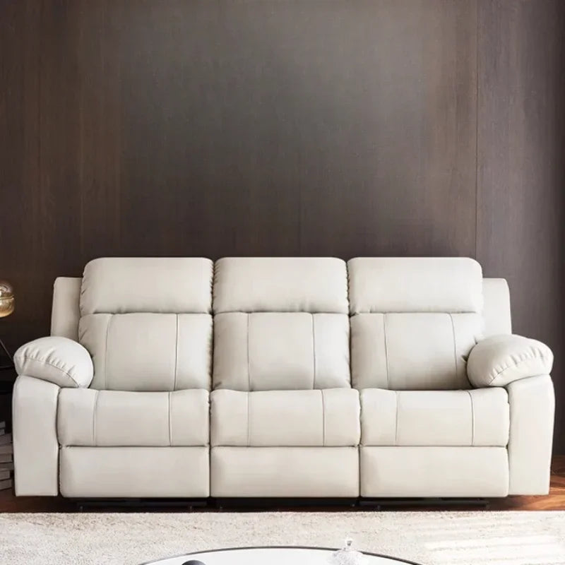 Designer Luxury Modern Sofa Genuine Leather Electric Italian Recliner Sofa Lounge Loveseat Divani Da Soggiorno Home Furniture