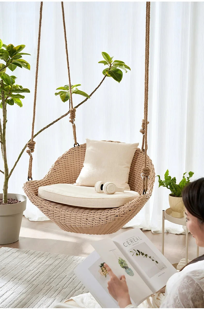 Hanging basket chair indoor swing household hanging hammock rocking balcony Internet celebrity swing hanging