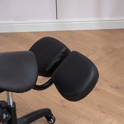Kneeling Chair Adult Ergonomic Correction Chair Saddle Chair Double Cushion Adjustable Anti-Hunchback Position Learning