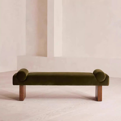 French retro style sofa bench stool living room pedal entrance shoe change stool bedroom bedside stool senior feeling cloakroom