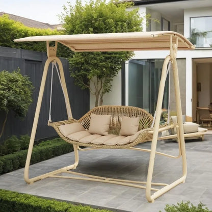 Household wrought iron, garden villa rocking chair small courtyard, balcony double hanging chair