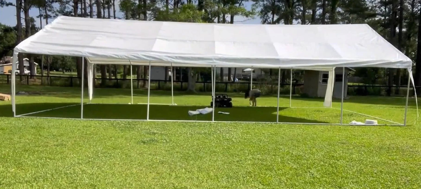 20x20FT Heavy Duty Outdoor Party Tent, 6 Sidewalls & Built-in Sandbags,Waterproof Windproof Canopy Wedding, Camping & Patio