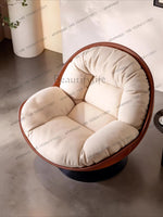 yj9 Light luxury modern leisure swivel chair, Nordic recliner advanced lazy
