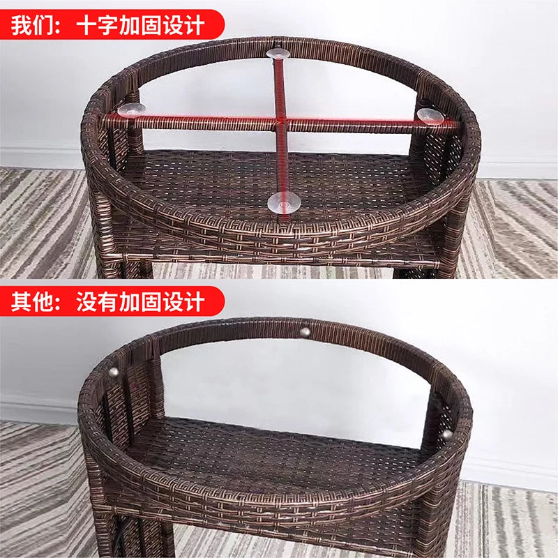 Balcony rattan chair three-piece outdoor courtyard combination small table and chair casual coffee table