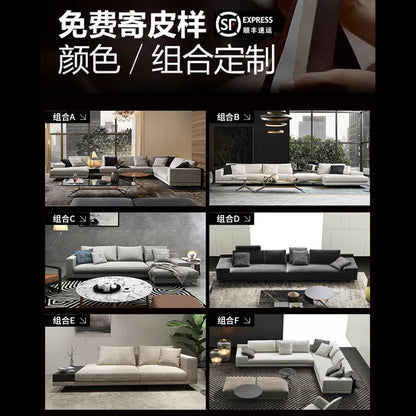 Nordic living room fabric sofa complete combination modern simple home disposable sofa