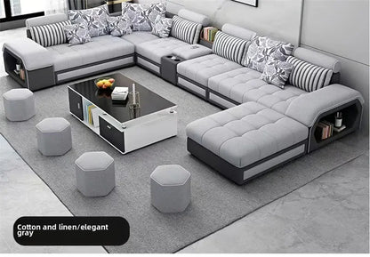 Nordic Fabric Living Room Sofas Combination Modern Apartment Single Sofas for Living Room Furniture Creative Corner Sofa v