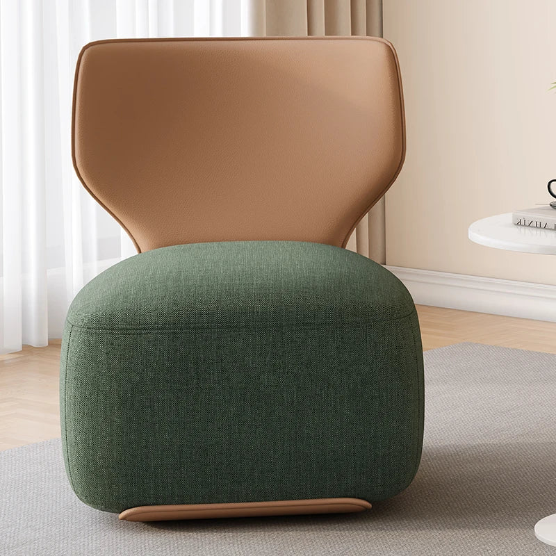 Single Sofa Chair Cream Wind Lazy Sofa Backrest Small Chair Living Room Balcony Leisure Chair Luxury Modern Sofa Furniture