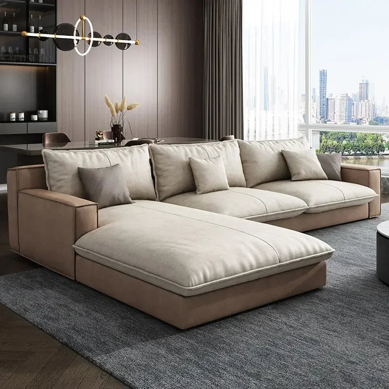 Fabric Sofa Modern Minimalist  Personality Chaise Sofa  Living Room Furniture