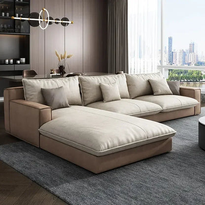 Fabric Sofa Modern Minimalist  Personality Chaise Sofa  Living Room Furniture