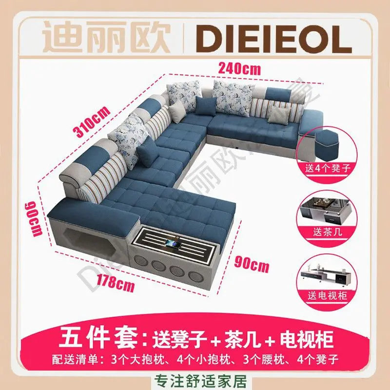 Armrest Electric Sofa Designer Storage Modern Corner Sofa Floor Comfortable Romantic Divani Da Soggiorno House Accessories