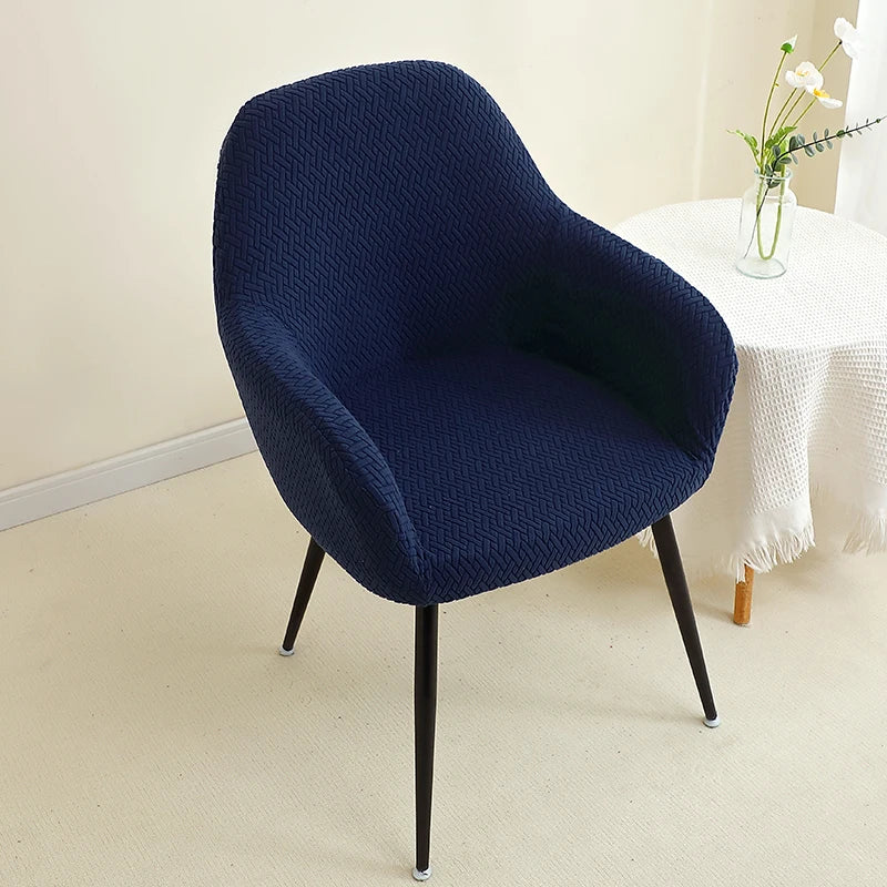 1/2pcs Jacquard Chair Covers High Arm Dining Chair Cover Elastic Chair Seat Slipcover Protector for Wedding Living Room Home