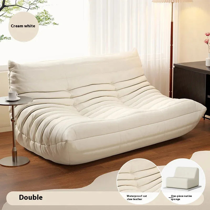 Modern Double Lazy Sofa Living Room Minimalist Relaxing Recliner Sofa Puff Comfortable Salas Y Sofas Muebles Rooam Decor
