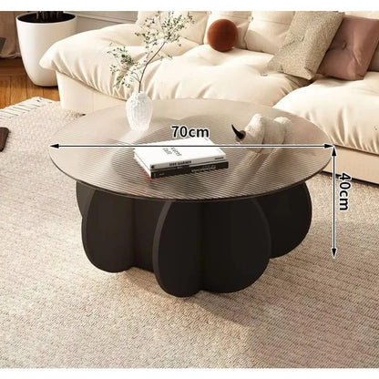 Unique Display Coffee Table Clear Ornaments Aesthetic Minimalist Coffee Table Luxury Design Mesa Centro Salon Home Furniture