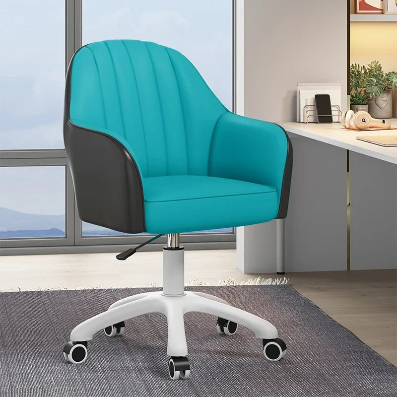 Nordic Home Computer Chair Office  Book Desk Chair Sliding Wheelchair Dormitory Lifting Chair Sofa Comfortable Bedroom
