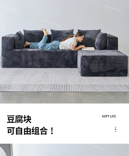 AR Home Furniture Living Room Fabric Compressed Sofa Lounge Daybed L Shape Bedroom Sofa Bed Couch Recliner Divano Da Soggiorno