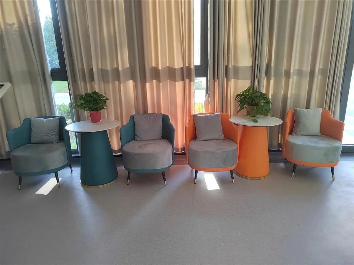 Office Furniture Set Meeting Table And Chairs Combination for Reception Room Lounge Sofa And Coffee Table