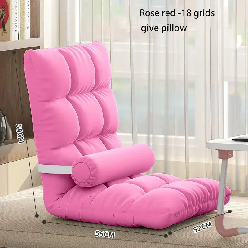 Folding Backrest Chair, Lazy Sofa, Bedroom, Dormitory, Single Seat Cushion, Bed Backrest, Bay Window, Balcony Tatami