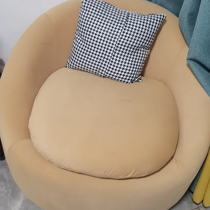 Simple Fabric Living Room Chairs Minimalist Nordic Creative Beauty Salon Lounge Chair Table Home Single Lazy Sofa Backrest Chair