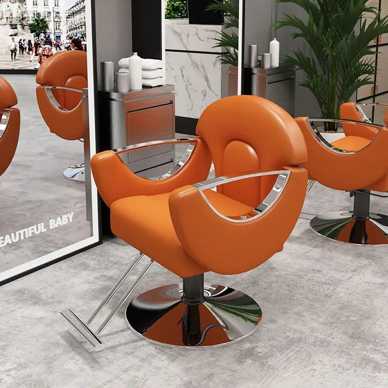 Elegant Beauty Barber Chairs Premium Nordic Style Minimalist Salon Chairs Aesthetic Italian Silla Para Lashista Salon Furniture
