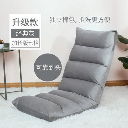 Hot Sale Adjustable Lazy Lounger Sofa Tatami Foldable Lounge Chair Floor Balcony Bay Window Leisure Long Sofa Bed Back Chair