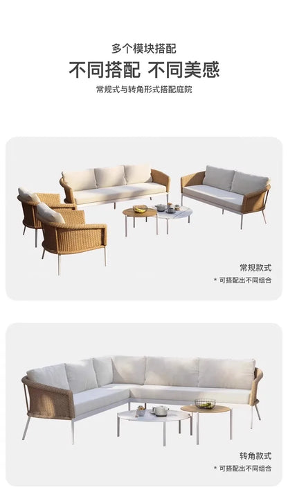 Nordic Luxury Outdoor Sofas Creative Party Balcony Personality Garden Sofas Gaming Chair Furniture Arredo Giardino Lshysf