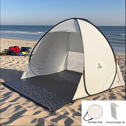 Camping Picnic Tent Outdoor Tent Beach Lawn Quick Setup Sunshade Leisure Wild Camping Easy Disassembly Quick Folding Double