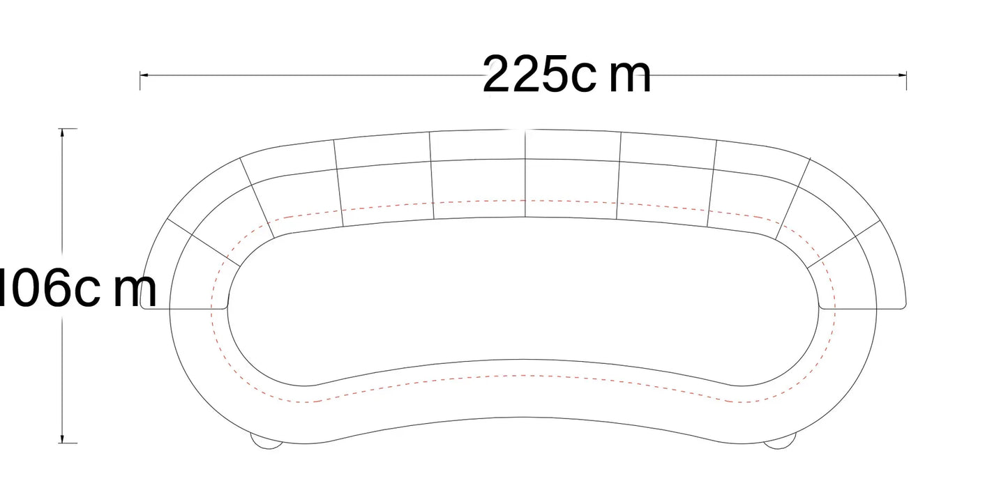 Nordic, light luxury, rotating, mobile slide rail backrest sofa combination, small apartment, living room, special-shaped black