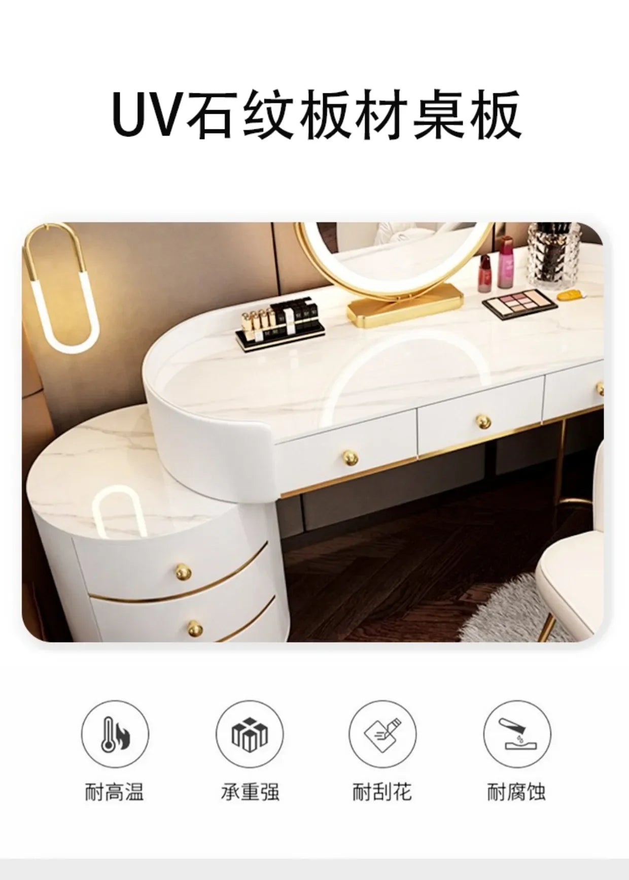 Dresser Stand Makeup Vanity Table Modern White Bedroom Desk Makeup Table Beautys Storage Coiffeuse De Chambre Home Furniture