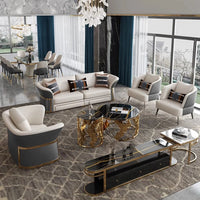 Italian Designer Leather Sofas Luxury 3 Pieces Set Minimalist Modern Sofa Loveseat Floor Divano Soggiorno Home Furniture