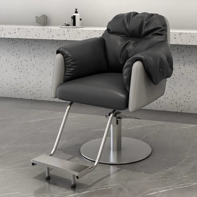 Creative Luxury Barber Chairs Modern Simple Style Minimalist Salon Chairs Space Saving Italian Friseurstuhl Salon Furniture