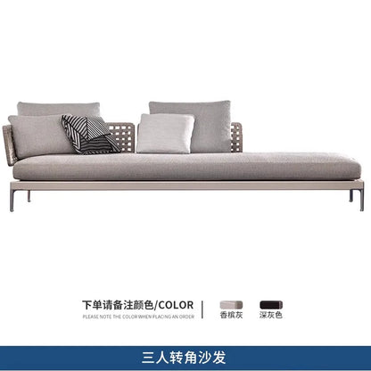 Y  Outdoor Sofa Courtyard Waterproof Vine Weaving Villa Garden Outdoor Leisure Terrace Sofa Vine Weaving Furniture