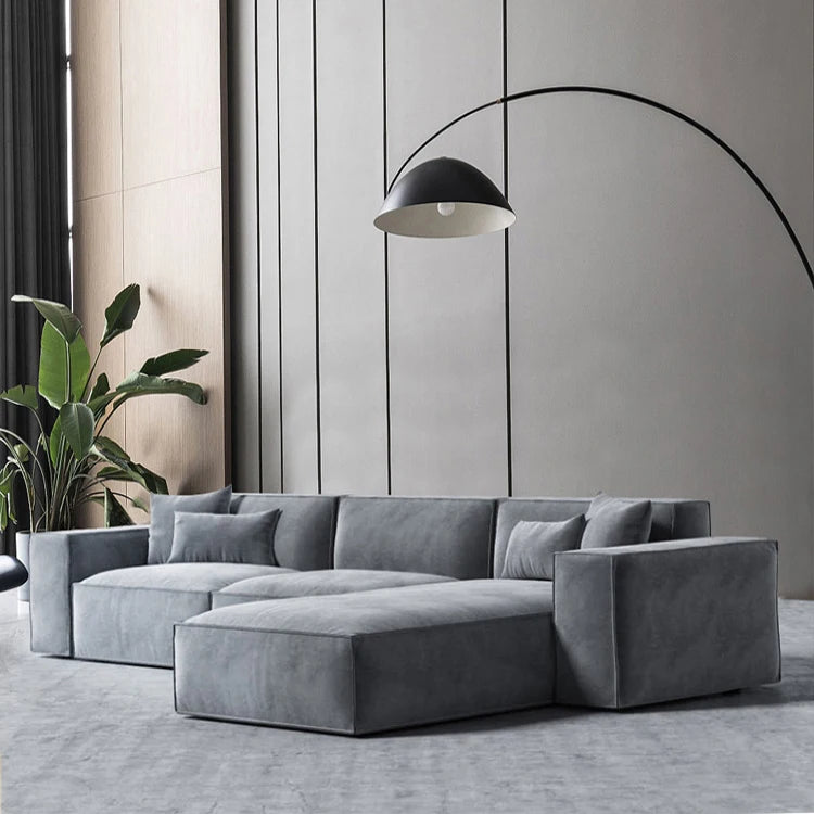 Hot Sales Modern L Shape 3 Seater Fabric Padded Seat Fabric Sofa Bed Sofa Sleeper Bed