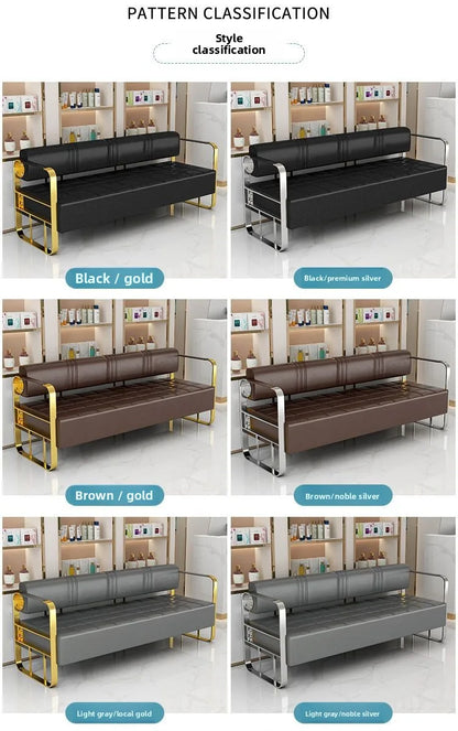 Cullinan Series Office Lobby Reception SofaHigh Resilience SpongeMetal FrameModern Ergonomic Design Multiple Colors