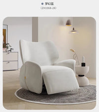Single Sofa Chair Fabric Leisure Chair Living Room Modern Light Luxury Electric Function Sofa Recliner