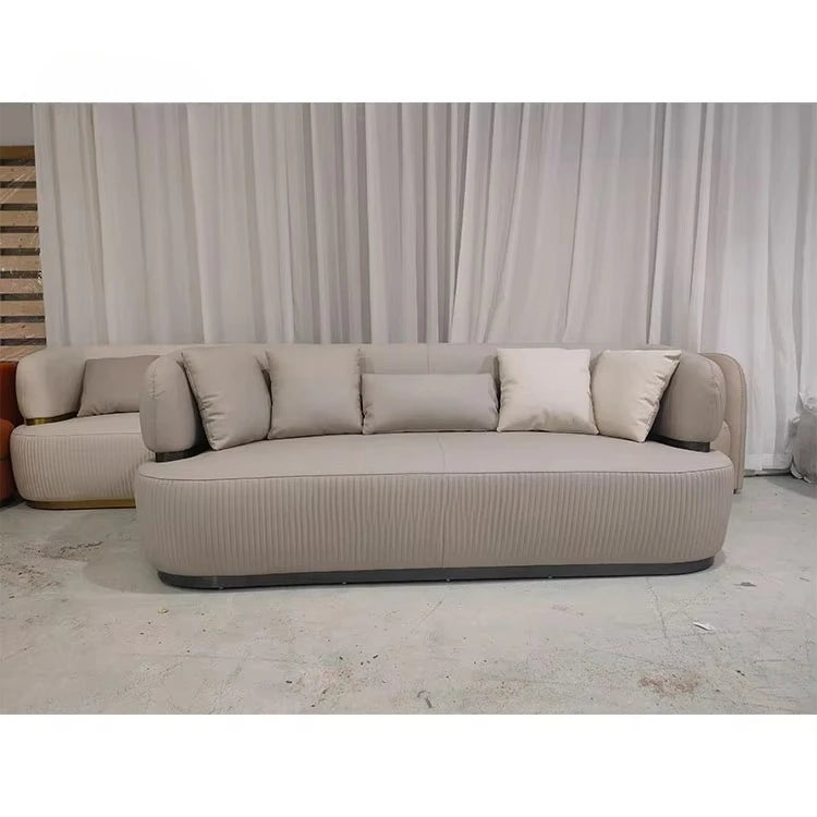 Style Modern Luxury Leather Sofa Set Furniture Genuine Leather Sofa Set for Living Room