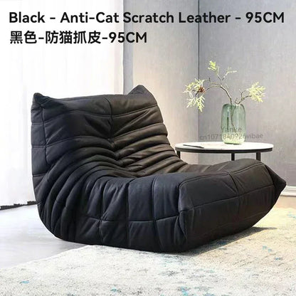 Single suede foam sofa armless floor sofa lazy sofa living room bedroom balcony lounge chair reading chair fireside chair