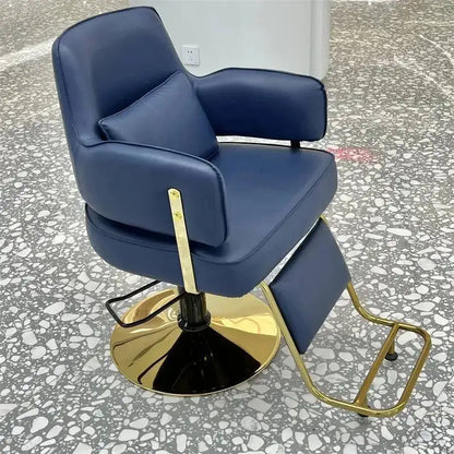 Workshop Tattoo Barber Chair Cosmetic Nail Trolley Workshop Luxury Adjustable Barber Chair Stool Silla De Barbero Home Furniture