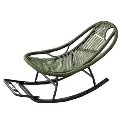 Outdoor rocking chair, garden rattan chair, casual nap chair, household, sitting and lying down