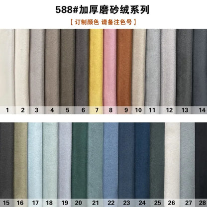 Full Sponge Compressed Fabric Sofa Modern Simple Living Room Couch Tofu Block Sofa Small Apartment Straight Row Combination Sofa
