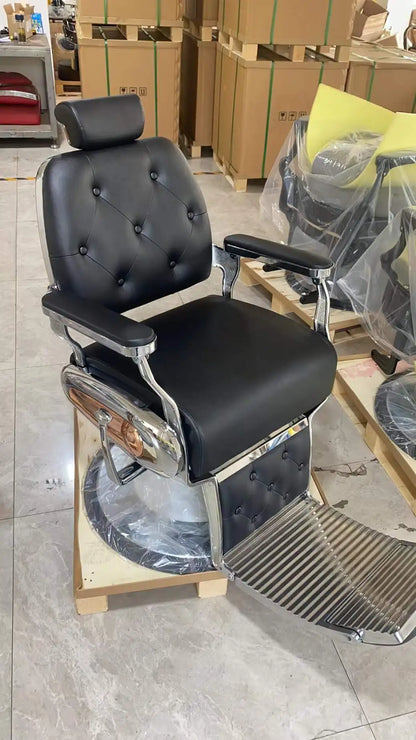 HT hairdressing special large chair barber shop hair cutting retro chair