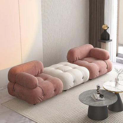 Modular Sofa Set Reclining Sectional Cube Chair Modern Minimalist Nordic Fabric Living Room Furniture for Home Decor Sofas