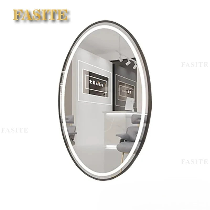 Beauty Barber Shop Mirror Frameless Barber Shop Internet celebrity hair salon