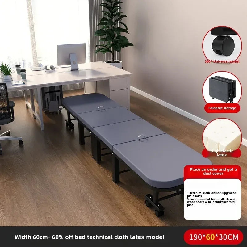 Rollaway bed Single office lunch break bed Nap bed Portable retractable hidden escort bed Rollaway bed Camp bed