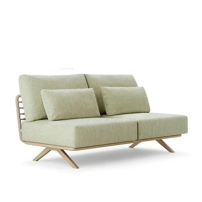 Nordic Designer Outdoor Garden Sofas Villa Leisure Area Lazy Sofa Home Balcony Sofa Chair Combination Luxury Outdoor Furniture L